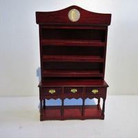 Victoriansk dresser / køkkenreol i mahogny
