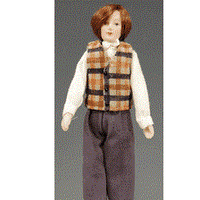 Dukke, mand m/ vest