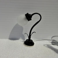 Bordlampe, sort metal