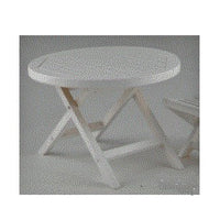 Havebord, hvid