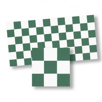Mosaik gulv - grøn/ hvid ternet