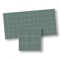 Mosaik gulv - grøn