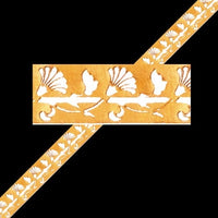 Lamineret liste m/ guld