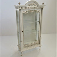 Vitrine, elfenbensfarvet og guld