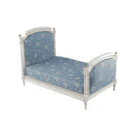 Louis XV1 Seng, elfenbensfarvet/guld