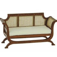 Cane sofa, valnød ,, rørflet"