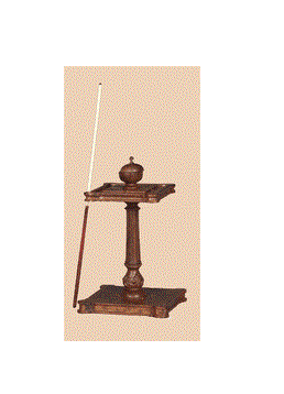 Billardkø-stativ -valnød uden kø