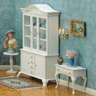 Cabinet KIT i naturtræ og ægte glas ex.indhold