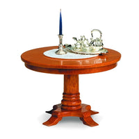 Biedermeier bord rundt, KIT ubehandlet u/deko