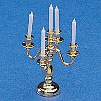5-armet kandelaber, messing