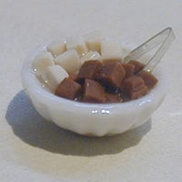 Skål m/ sukker + tang / plast