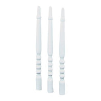 Baluster, hvidlakeret 12 stk.
