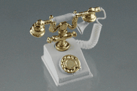 Telefon, hvid