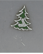 Julepynt, håndmalet juletræ ( træ)