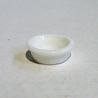 Hvid glasskål