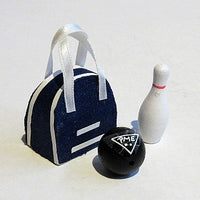 Bowlingtaske + kugle og kegle