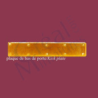 Sparke-plade, messing