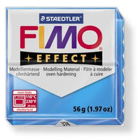 Fimo transparant blå 56 g.