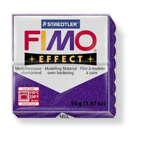 Fimo effect glitter lilla 56 g.