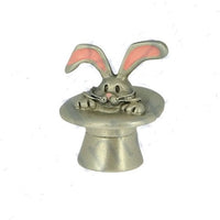 Kanin i høj hat. Royal Selangör tin figur 1885