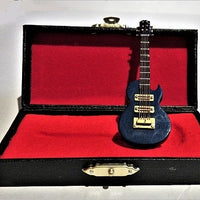 Blå Gibson guitar i box
