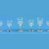 Vinglas 6 stk. crystal, plast
