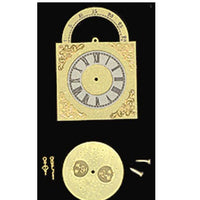 Grandfather clock messing urskive