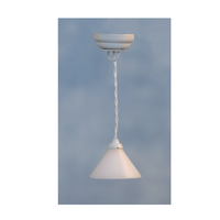 LED ( batteri ) Loftlampe, hvid skærm