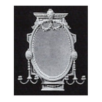 Girandole spejl, metal kit incl. spejlglas