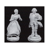 Dresden figurer 2 stk., metal