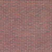 Murstenstapet rød 40,5 x 29,5 cm