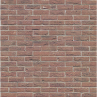 Præget murstenstapet, weathered