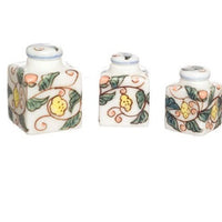 Krukker porcelæn 3 stk. håndmalet