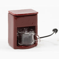 Kaffemaskine, rød metal