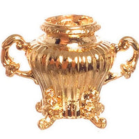 Vase med 2 hanke, guldbelagt