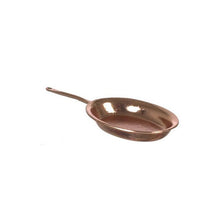 Oval omelet pande, kobber