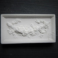 Applikation, gips 4,5 x 2,4 cm
