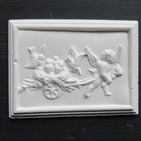 Applikation, gips 5,4 x 4 cm