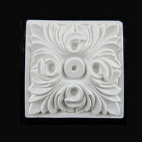 Rosette, gips 5 x 5 cm