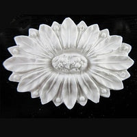 Rosette, gips 5,5 x 4,0 cm