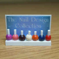 Neglelak display m/ 6 flasker