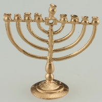 Mendrah ,,guld" 9 armede lysestage -lille