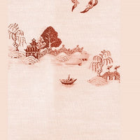Tapet ,,China Grove Mural Burgundy"