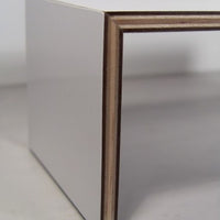 Hvidt lamineret spisebord, håndlavet