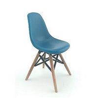 Eames DSW stol, blå