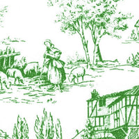 Toile de Jouy, grøn