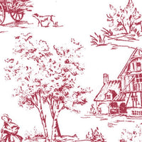 Toile de Jouy, rød
