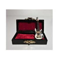 Elektrisk guitar m/kasse, hvid, børnemodel