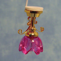 Loftslampe, rød skærm