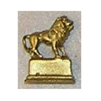Løvestatue, guld